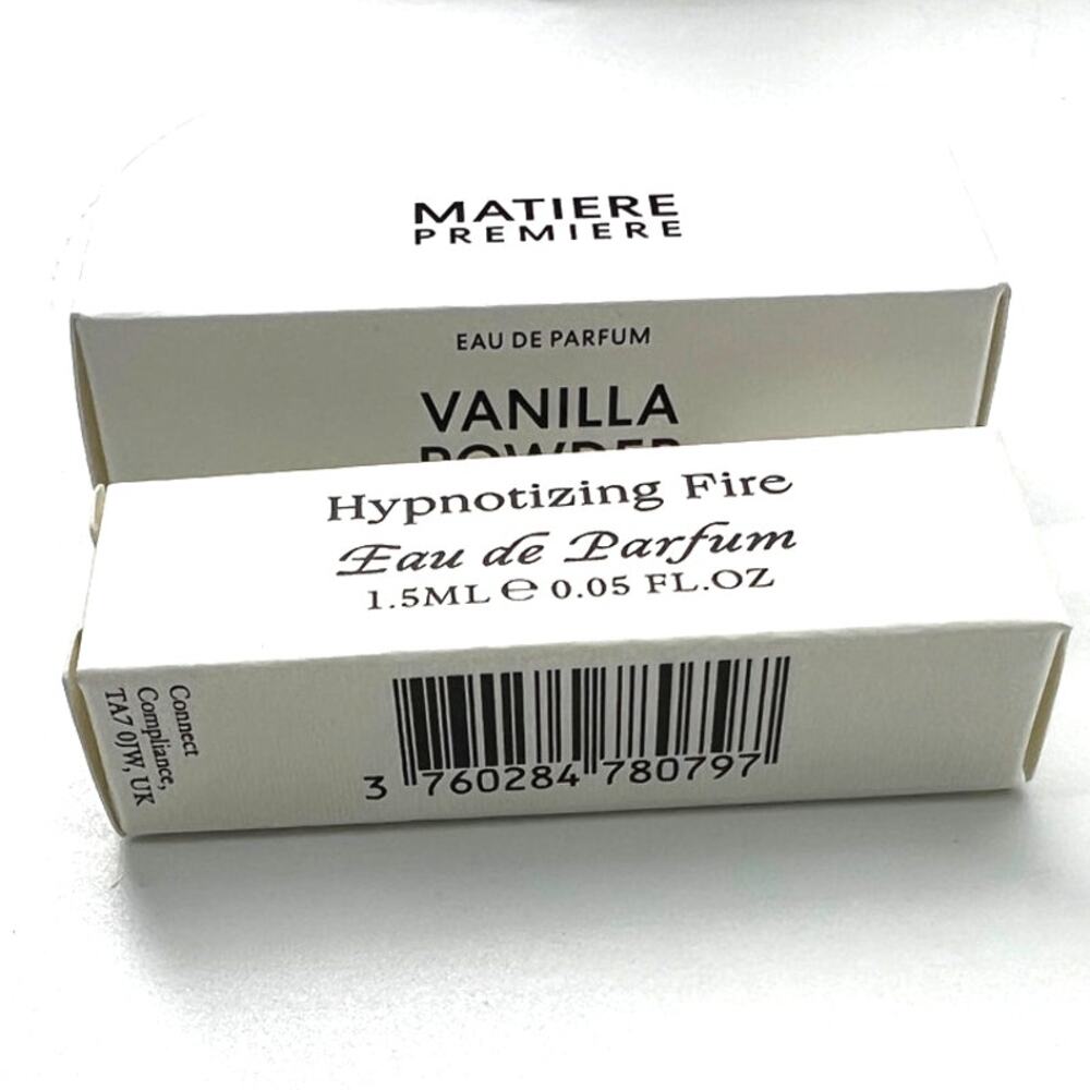 X2 sample Hypnotizing Fire Eau de Parfum The Harmonist Matiere Premiere Vanilla
